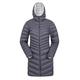 Mountain Warehouse Florence Womens Winter Long Padded Jacket - Water Resistant Rain Coat, Lightweight Ladies Jacket, Warm, 30C Heat Rating - for Outdoors, Walking Grey 6