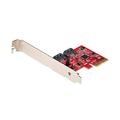 StarTech.com 2 Port PCIe SATA RAID Kontroller - PCIe SATA Hardware RAID Controller - PCIe Festplatten/SSD RAID Controller/Karte - Full/Low Profil Blende - ASM1062R SATA RAID (2P6GR-PCIE-SATA-CARD)