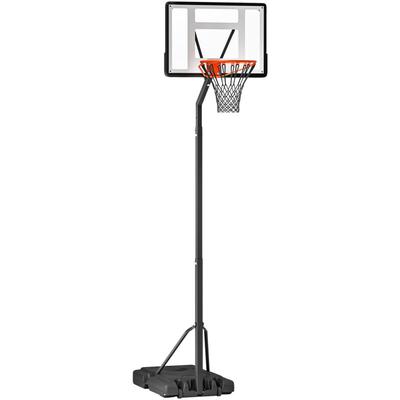 Homcom - Basketballkorb Outdoor mit Ständer, 255–305cm Höhenverstellbar Basketballständer mit