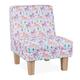 Relaxdays Kindersessel mit Lama-Motiv, Mädchen, Kleiner Sessel für Kinderzimmer, mit Holzfüßen, HBT: 60x45x52cm, bunt