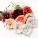 Grandes têtes de fleurs artificielles pivoine blanche décoration de mariage couronne bricolage