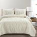 Lush Decor Avon Textured Ruffle 3 Piece Quilt Set