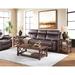 Stockbridge 3-Piece Wood Living Room Set with 45"L Coffee Table and Two 2 -Shelf End Tables