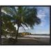 East Urban Home 'Palm Trees Line Pelada Beach, Costa Rica' Photographic Print on Canvas Metal | 24 H x 32 W x 1.5 D in | Wayfair