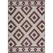 White 84 x 60 x 0.1 in Area Rug - Foundry Select Hulmeville Southwestern Machine Woven Brown/Crème Indoor/Outdoor Area Rug | Wayfair