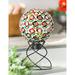 The Holiday Aisle® Mosaic Glass Gazing Ball Glass/Mercury Glass | 11.81 H x 9.84 W x 9.84 D in | Wayfair 97962E01BF2A4839B8BE3944D44EFFCB