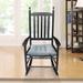 Rosalind Wheeler Ralfs Rocking Chair Wood/Solid Wood in Black | 45 H x 33 W x 25 D in | Wayfair AC09F02CF5594E3A9993B741BF3C2CC6