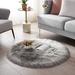 Gray 78 x 2.5 in Area Rug - Everly Quinn Glendine Handmade Shag Area Rug Sheepskin/Faux Fur | 78 W x 2.5 D in | Wayfair