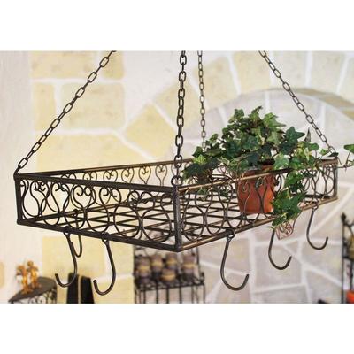 Dandibo - Topfhänger Cocina Pfannenhänger 65 cm Deckenregal Hängeregal Hänger Wurstkrone