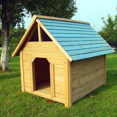 Hundehütte Hundehaus Haustierhütte Hundehöhle aus Holz, 95 cm - Melko Image