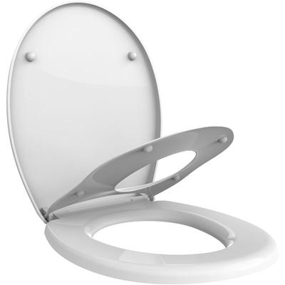Todeco - Oval Klodeckel, Toilettensitz Familien, Familien wc Sitz, Toilettendeckel, Kinder wc Sitz, Image