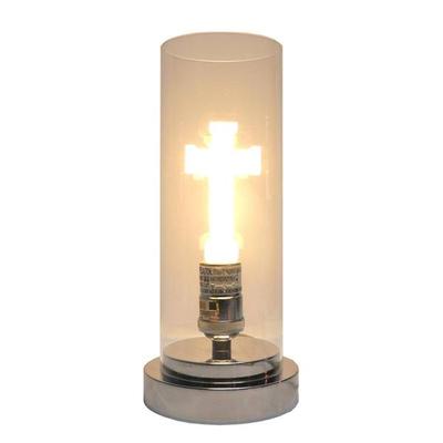 Luma Cross 80800 - 1 Light 11" 3 Step Touch-Control Clear Glass Shade LumaCross LED Lamp (LLBCHG3-PS)