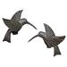 Red Barrel Studio® Small Hummingbirds - Pair, Steel | 7 H x 6.5 W x 0.5 D in | Wayfair 49481C5FD8314DE18B73A4FE8DC84358