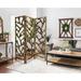 3 Panel Room Divider with Tropical leaf - 60" W x 1.5" D x 72" H