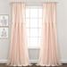 Lush Decor Tulle Skirt Solid Window Curtain Panel Pair - 84" x 40"