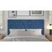 Etta Avenue™ Teen Ameer Velvet Panel Headboard Upholstered/Velvet in Blue | 45.4 H x 40.5 W x 2.4 D in | Wayfair 7956171CC458499A85D6205B026D775E