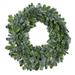 The Holiday Aisle® 24" Polyvinyl Chloride (PVC) Wreath Traditional Faux in Green | 24 H x 24 W x 5 D in | Wayfair CD0CD0AF218E46108AEC69A7651F72D6