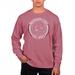 Men's Uscape Apparel Maroon Mississippi State Bulldogs Pigment Dyed Fleece Crew Neck Sweatshirt