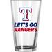 Texas Rangers 16oz. Team Slogan Pint Glass