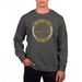 Men's Uscape Apparel Black LSU Tigers Pigment Dyed Fleece Crew Neck Sweatshirt