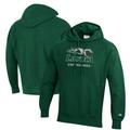 Men's Champion Green Loyola Greyhounds Reverse Weave Fleece Pullover Hoodie