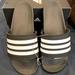 Adidas Shoes | Adilette Comfort Slides Unisex | Color: Black/White | Size: 8