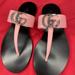Gucci Shoes | Gucci New Women Sandals Leather | Color: Black/Pink | Size: 3.5