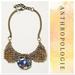 Anthropologie Jewelry | Anthro Pam Hiran Bib Necklace | Color: Blue/Gold | Size: Os