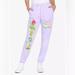 Disney Pants & Jumpsuits | Disney Alice In Wonderland Lavender Floral Sweatpants! | Color: Green/Purple | Size: Various