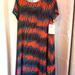 Lularoe Dresses | #7379 Nwot Lularoe Xxs Carly Dress | Color: Orange | Size: Xxs