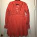 Free People Dresses | Free People Embroidered Dress | Color: Pink/Red | Size: M