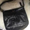 Coach Bags | Coach Black Leather Purse Size 11 Inches Wide 11 Inches Tall | Color: Black | Size: Os