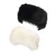 La Carrie Faux Fur Headband with Stretch Women's Winter Earwarmer Earmuff - black - Medium