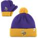 Toddler '47 Purple/Gold Minnesota Vikings Bam Cuffed Knit Hat with Pom and Mittens Set