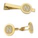Men's Gold Nebraska Huskers Cufflinks & Tie Bar Gift Set