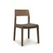 Copeland Furniture Iso Microsuede Side Chair Wood/Upholstered in White/Brown | 32.5 H x 18.375 W x 21.25 D in | Wayfair 8-ISO-40-78-Canvas White