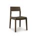Copeland Furniture Iso Microsuede Side Chair Wood/Upholstered in Brown | 32.5 H x 18.375 W x 21.25 D in | Wayfair 8-ISO-40-77-Caviar