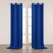 Eider & Ivory™ Lionel Eider & Ivory Room Darkening Blackout Thermal Insulated Grommet Curtain 1 Panel Polyester in Green/Blue | 120 H in | Wayfair
