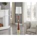 Everly Quinn 64" Traditional Floor Lamp Metal in Yellow | 64 H x 15 W x 15 D in | Wayfair EC9029B4B8F24855B06CBD6C2405CE3C