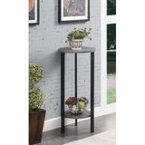 Wade Logan® Migues Round Plant Stand Wood/Metal/Manufactured Wood in Gray/Black | 31 H x 15 D in | Wayfair 4A3F5447C6CF4A4AAEF3115A7F670DA3