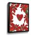 Red Barrel Studio® Heart of Red Poinsettia by Irina Sztukowski - Painting on Canvas in Green/Red/White | 10 H x 8 W x 2 D in | Wayfair