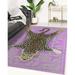 Brown/Green 96 x 0.08 in Area Rug - Willa Arlo™ Interiors William Street Animal Print Purple/Green/Tan Area Rug Polyester | 96 W x 0.08 D in | Wayfair