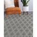 Gray/Green Rectangle 5' x 7' Area Rug - BECKETT GREEN Area Rug By Bungalow Rose 60.0 x 0.08 in black/gray/whitePolyester | Wayfair