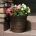 Sand & Stable™ Kehlani Flower Resin Pot Planter Resin/Plastic | 13.5 H x 16 W x 16 D in | Wayfair 782AE94AD43C4A4A8B8EC730FCFABA55