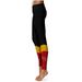 Women's Black Sacramento City College Panthers Color Block Yoga Leggings