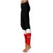 Women's Black Hawaii Hilo Vulcans Color Block Yoga Leggings