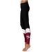 Women's Black Southern Illinois Salukis Color Block Yoga Leggings