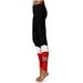 Women's Black UNLV Rebels Plus Size Color Block Yoga Leggings