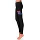 Women's Black Louisiana Tech Bulldogs Plus Size Thigh Logo Yoga Leggings