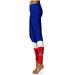 Women's Blue American University Eagles Color Block Yoga Leggings